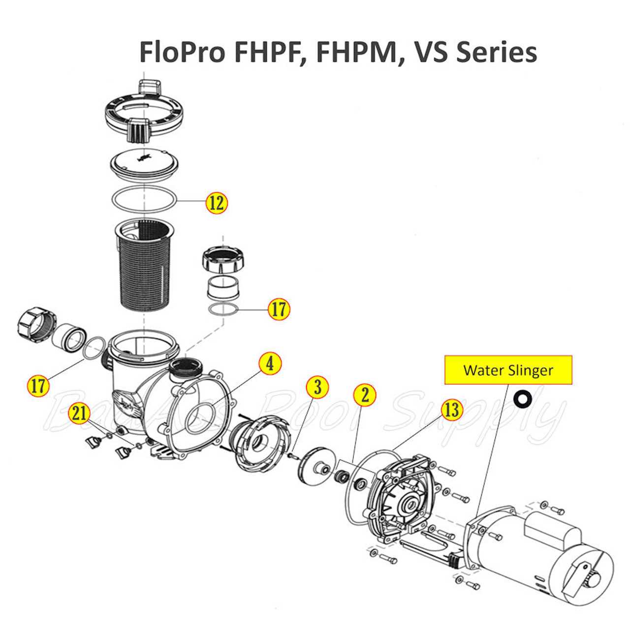 jandy pool pump parts diagram