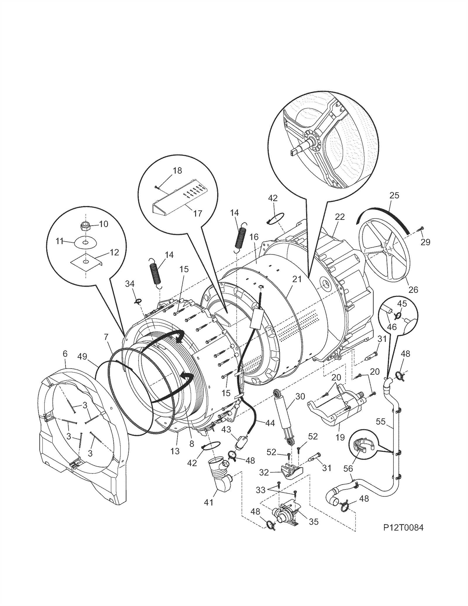 kenmore 80 series washer parts diagram