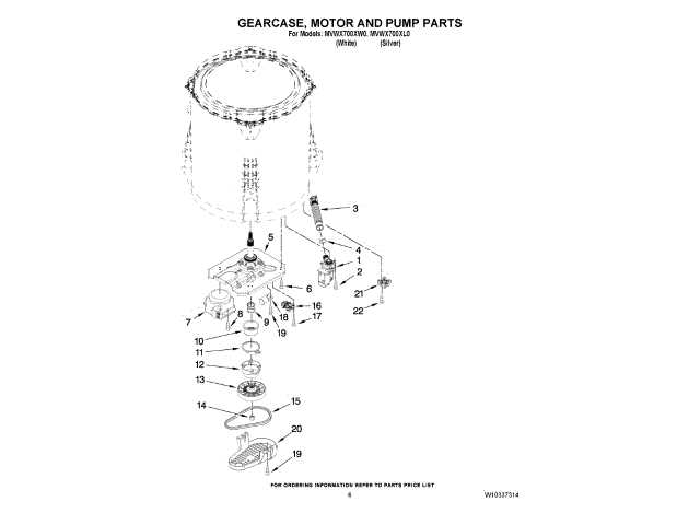 kenmore top load washer parts diagram