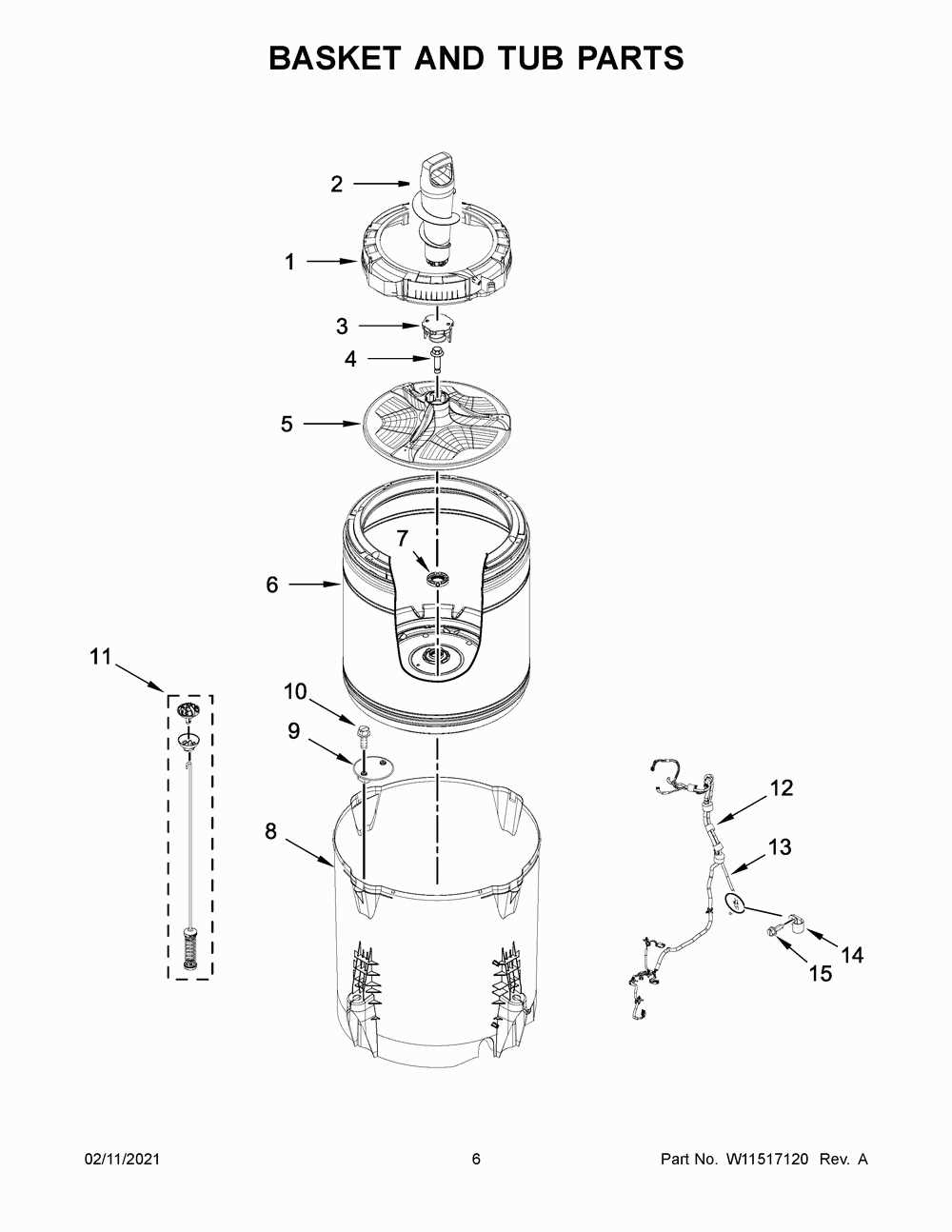 kenmore top load washer parts diagram