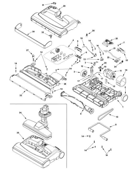 kenmore vacuum parts diagram