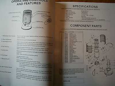 kerosene heater parts diagram