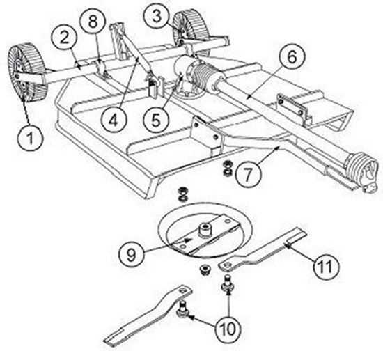 king kutter fm 60 y parts diagram