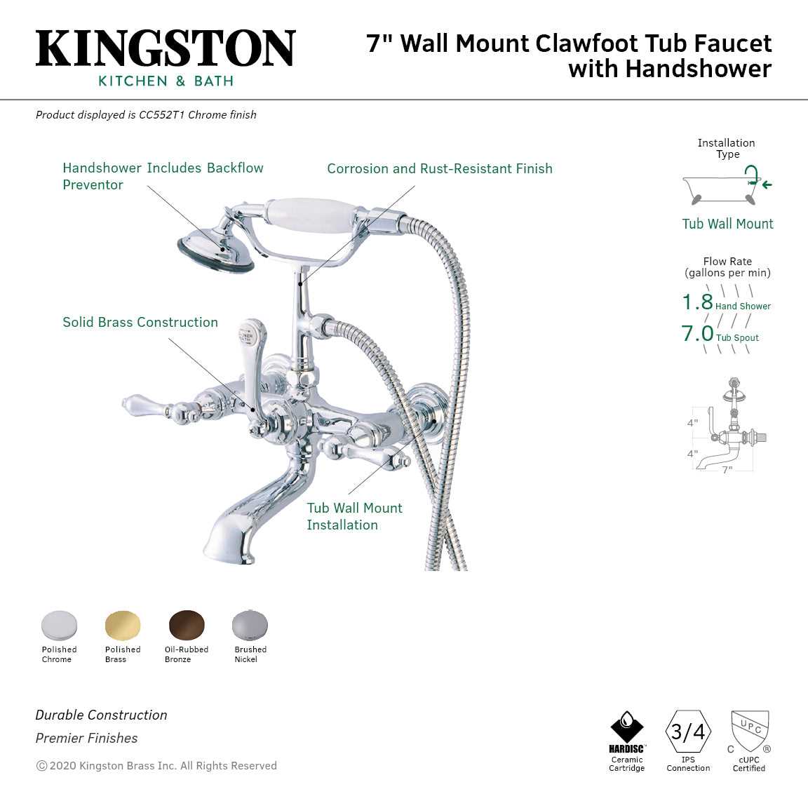 kingston brass faucet parts diagram