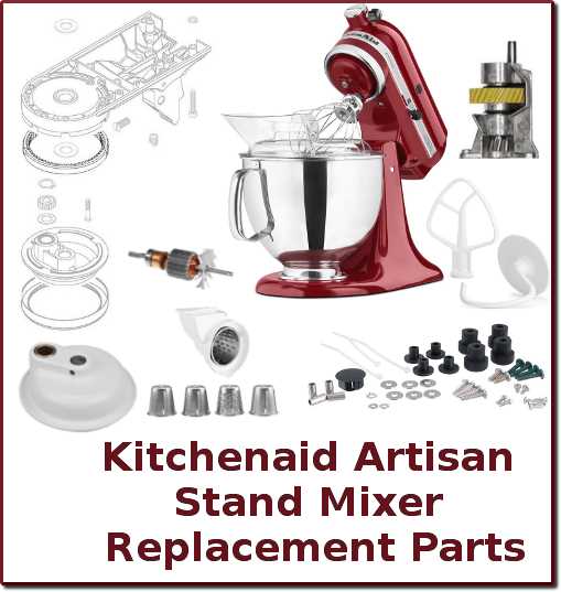 kitchen aid mixer parts diagram