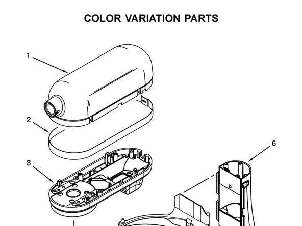 kitchenaid mixer parts diagram