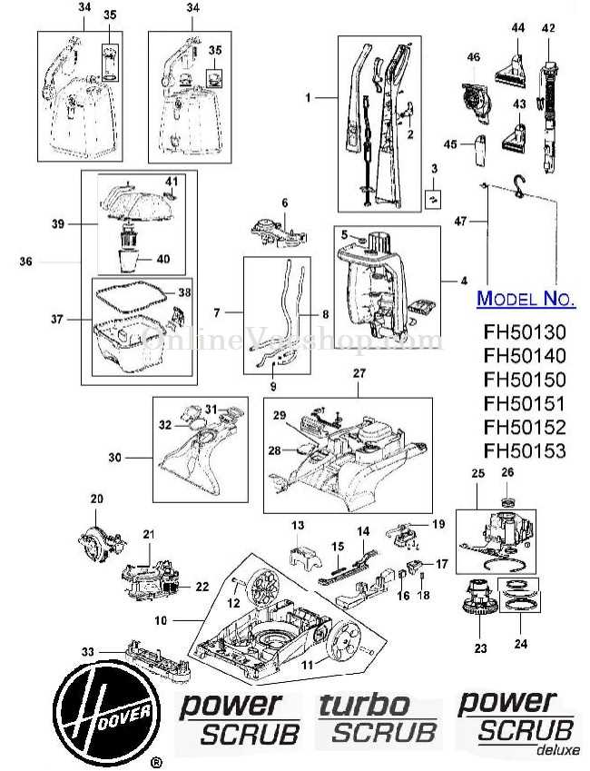 hoover vacuum parts diagram