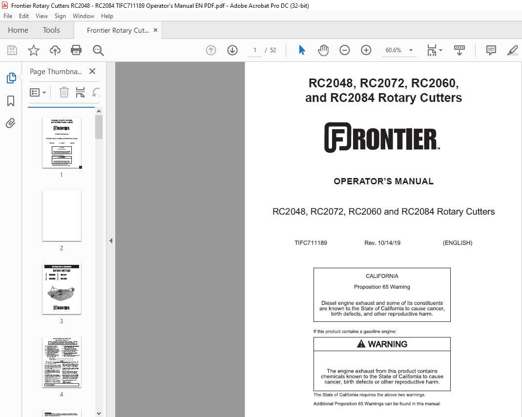 frontier rc2072 parts diagram