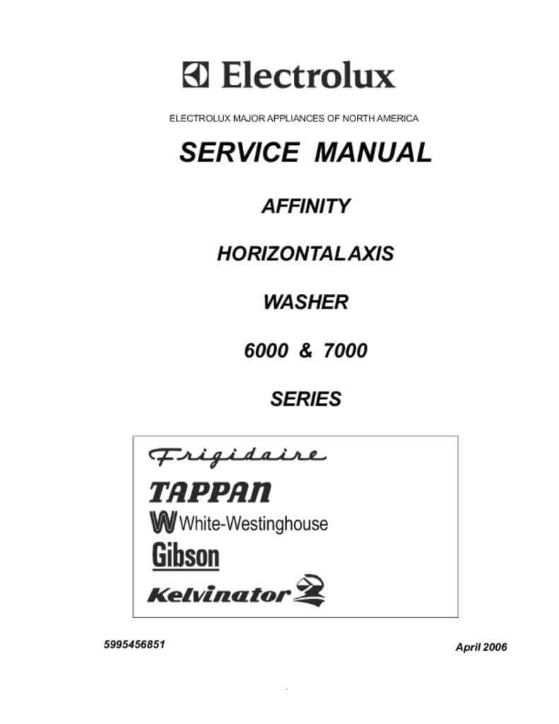 frigidaire affinity washer parts diagram