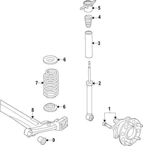 rear suspension parts diagram