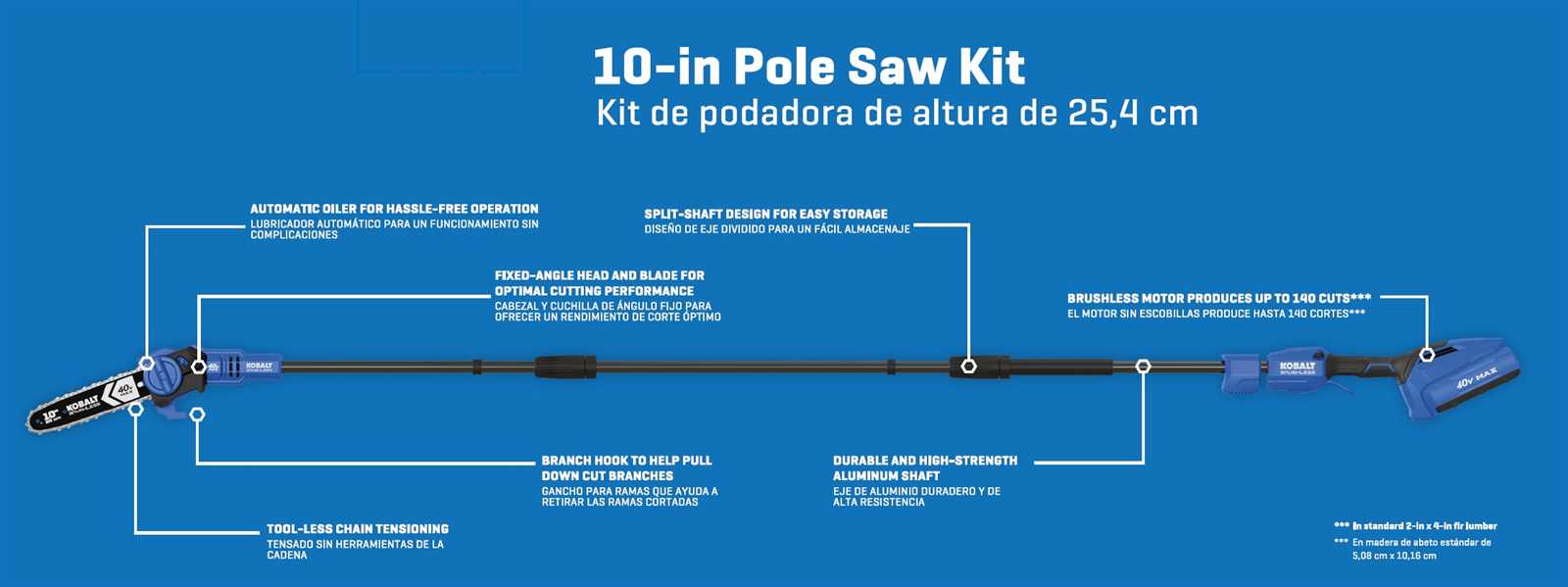 kobalt 40v pole saw parts diagram