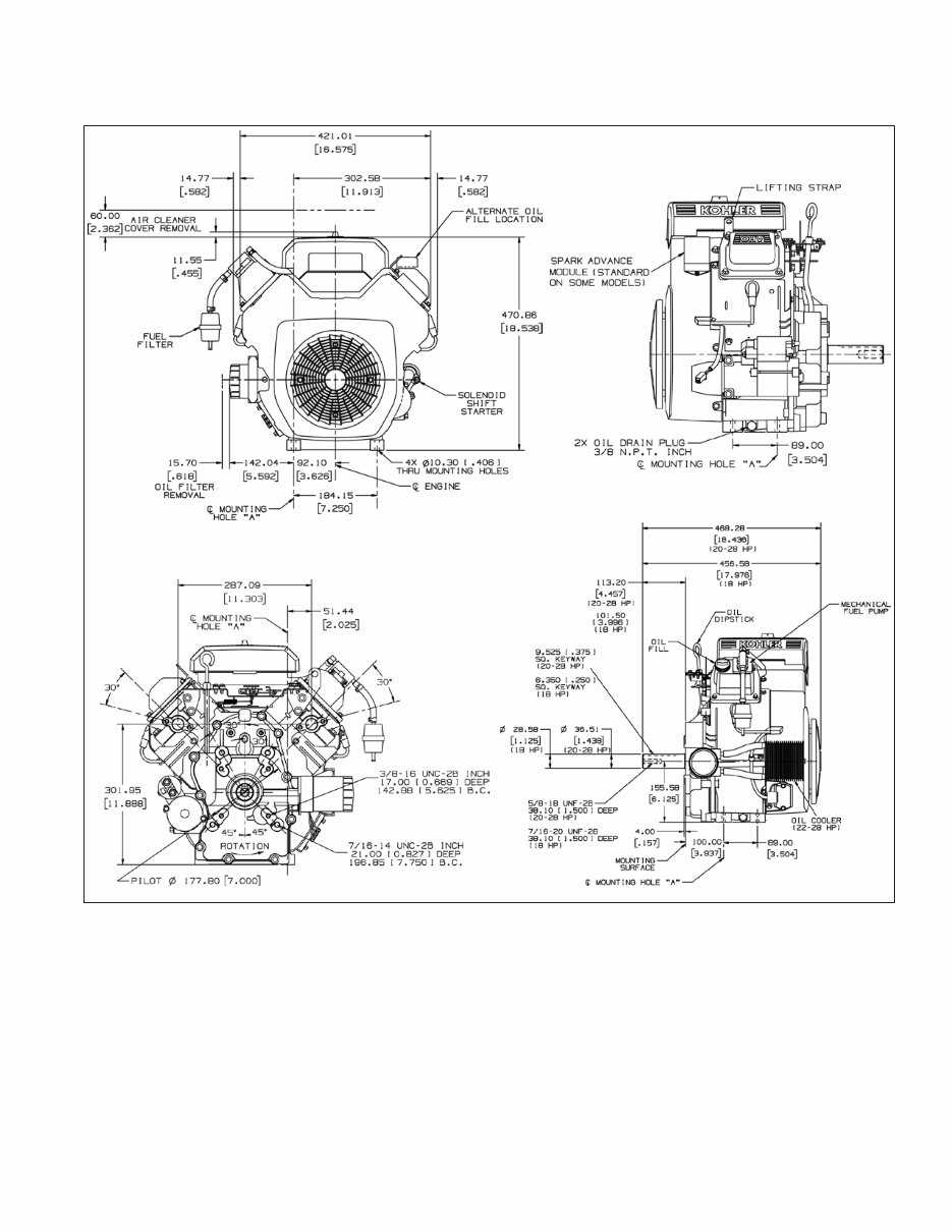 kohler 23 hp engine parts diagram