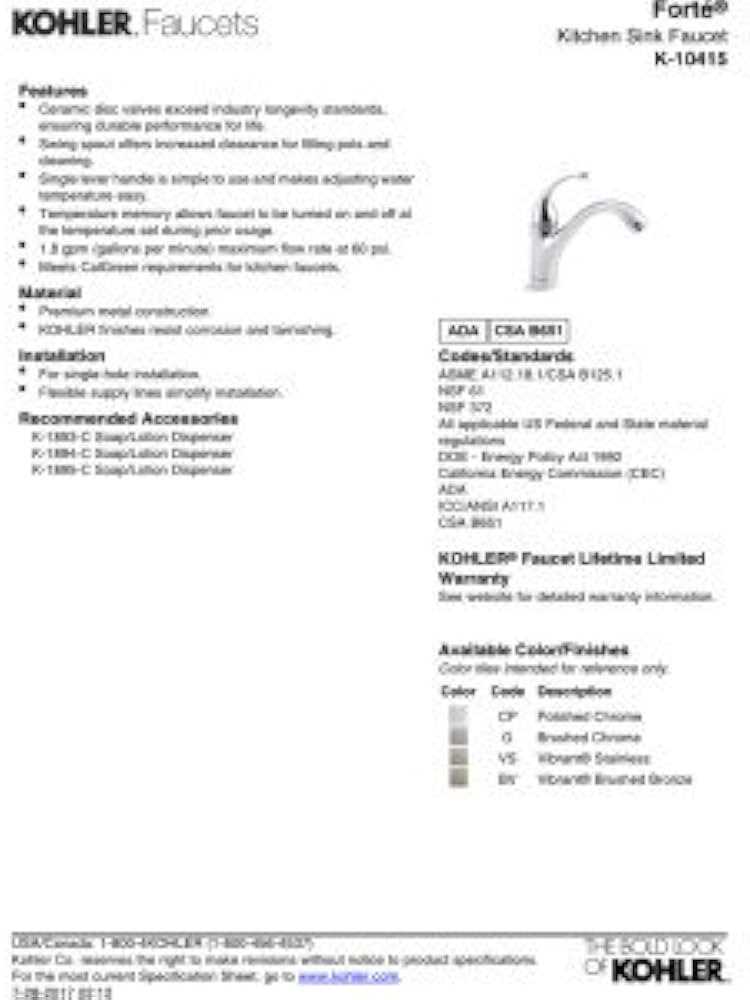 kohler k 10433 parts diagram