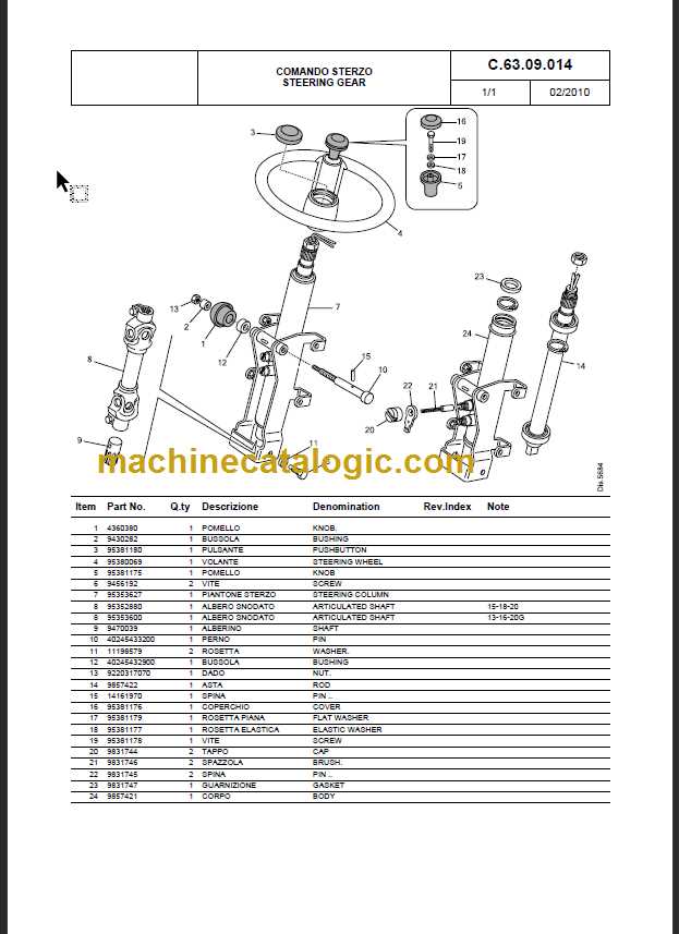 komatsu forklift parts diagram