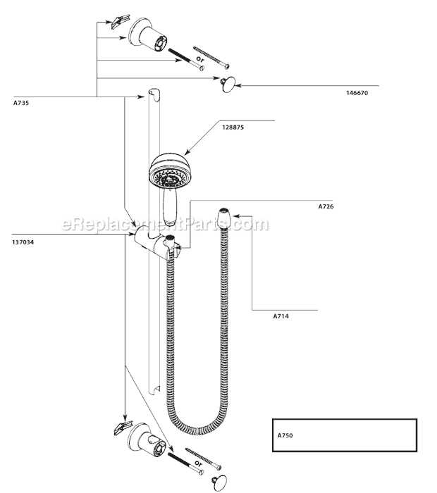 shower head parts diagram