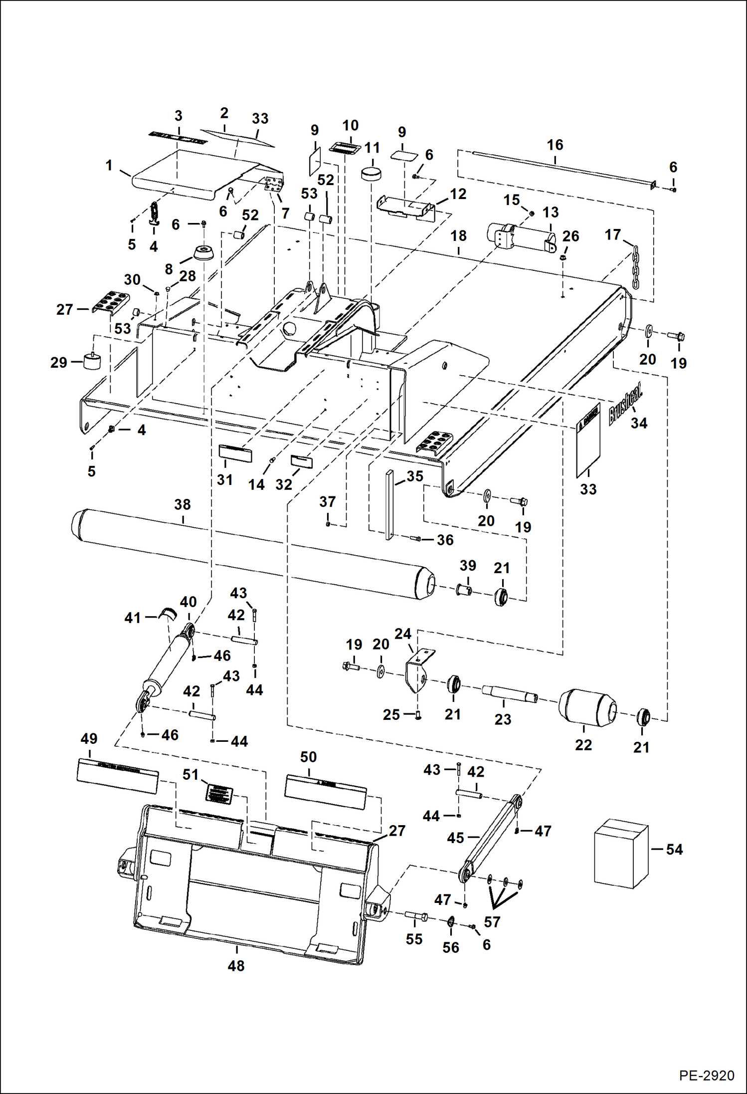 bobcat brushcat 72 parts diagram