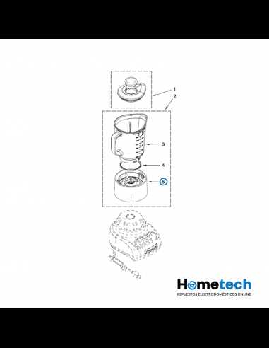 kitchenaid blender parts diagram