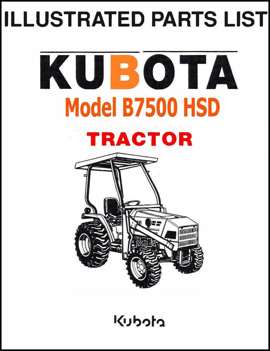 kubota b7500 parts diagram