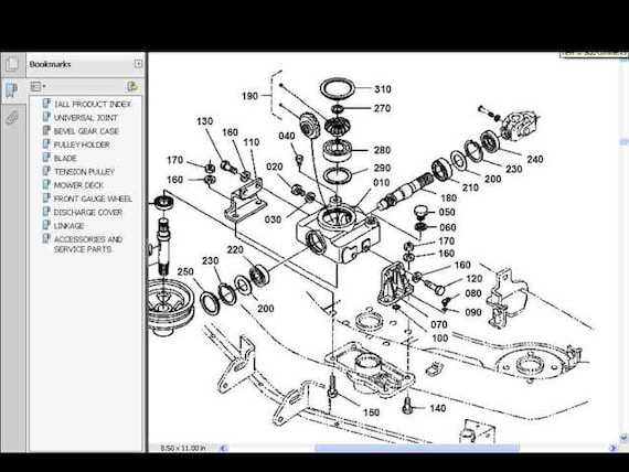 kubota 60 mower deck parts diagram