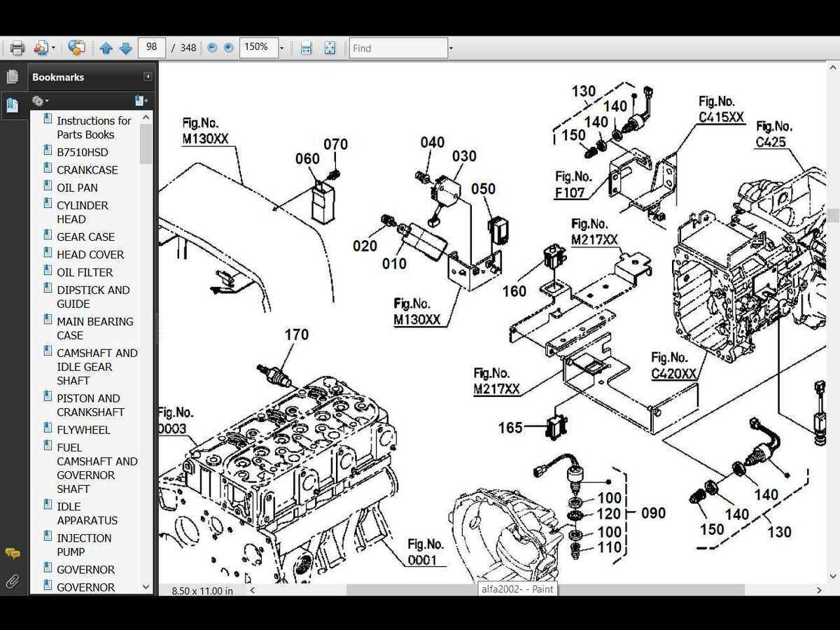 kubota b7500 parts diagram