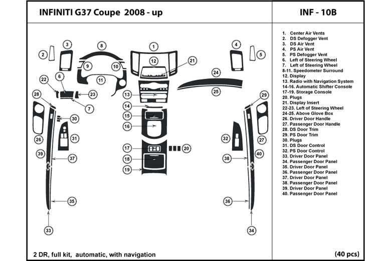 infiniti g37 parts diagram