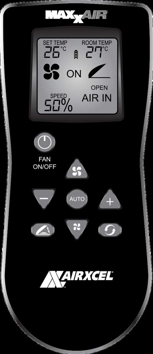 maxxair fan parts diagram