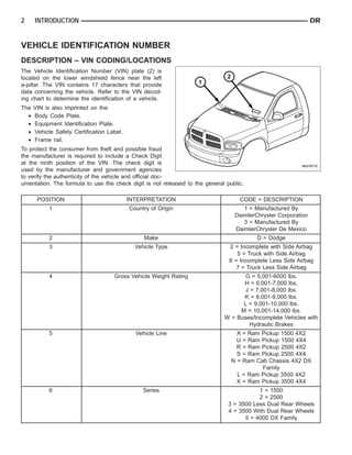 dodge ram parts diagram service manual