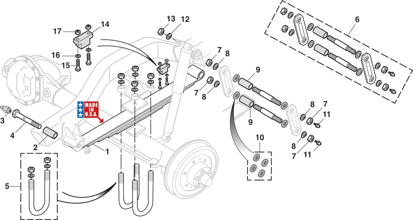 leaf spring parts diagram