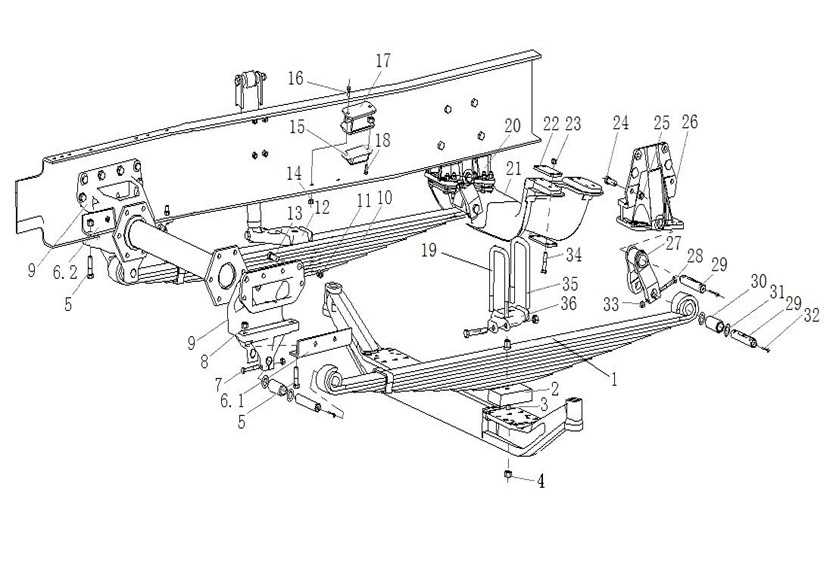 leaf spring parts diagram