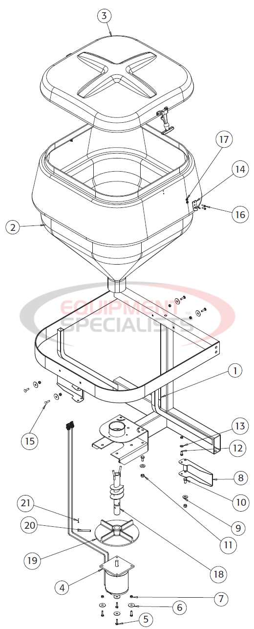 buyers salt spreader parts diagram