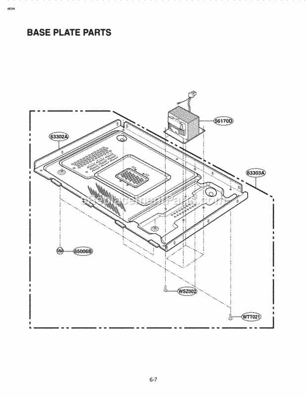 lg microwave parts diagram