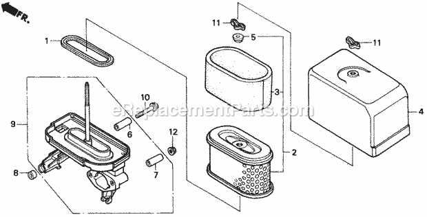 honda harmony 1011 parts diagram