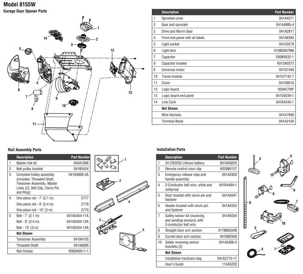 liftmaster parts diagram