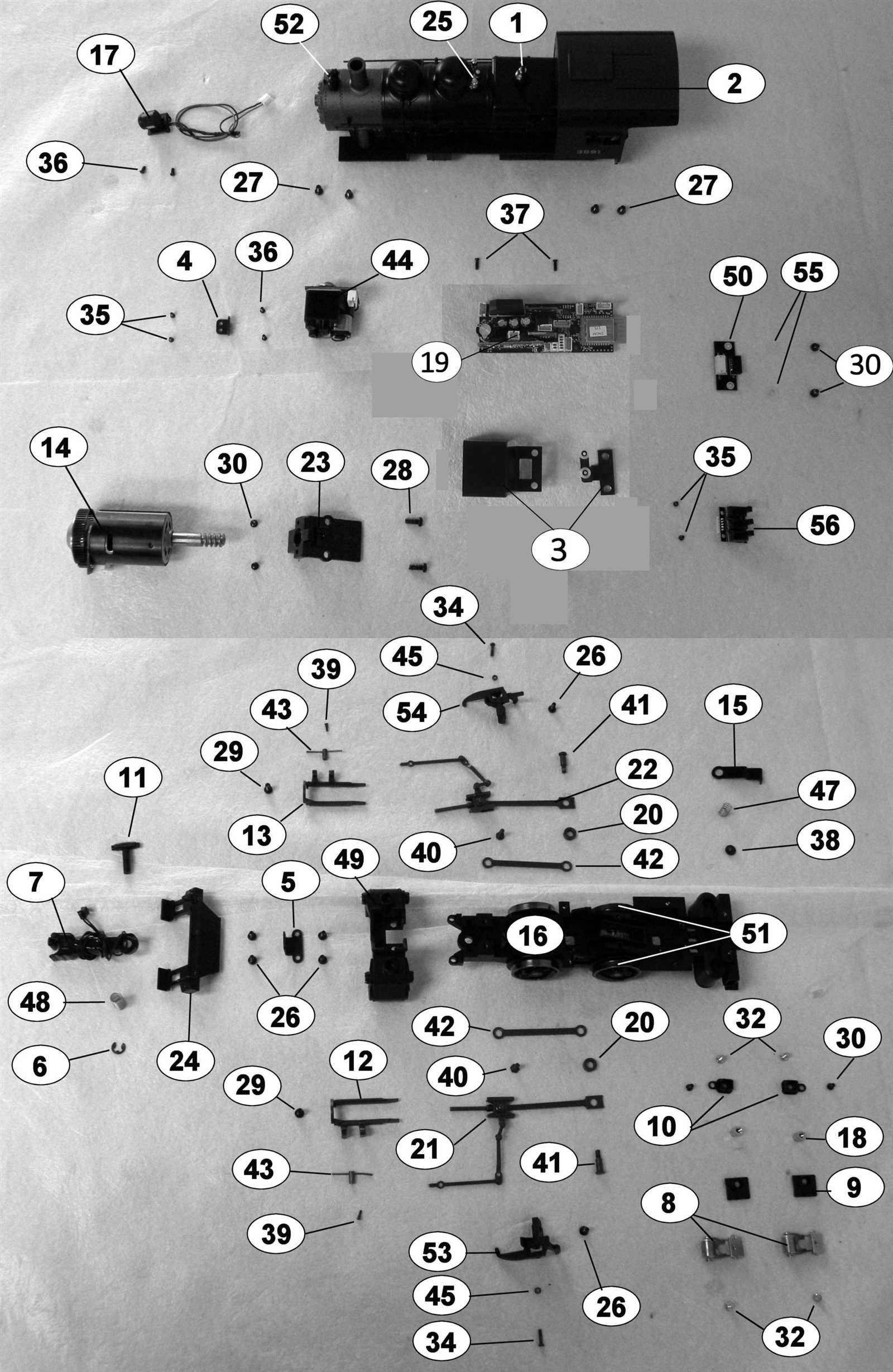 lionel train parts diagram