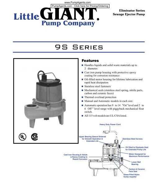 little giant pump parts diagram