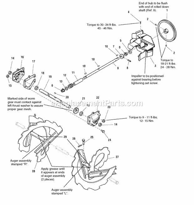 simplicity snow blower parts diagram