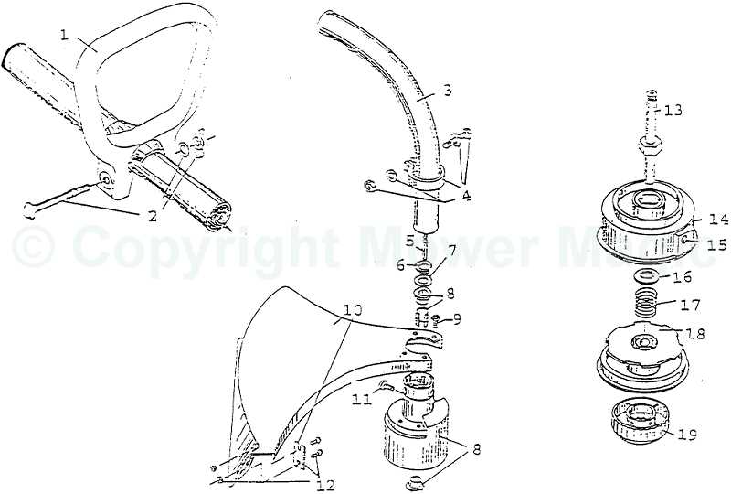 ryobi string trimmer parts diagram