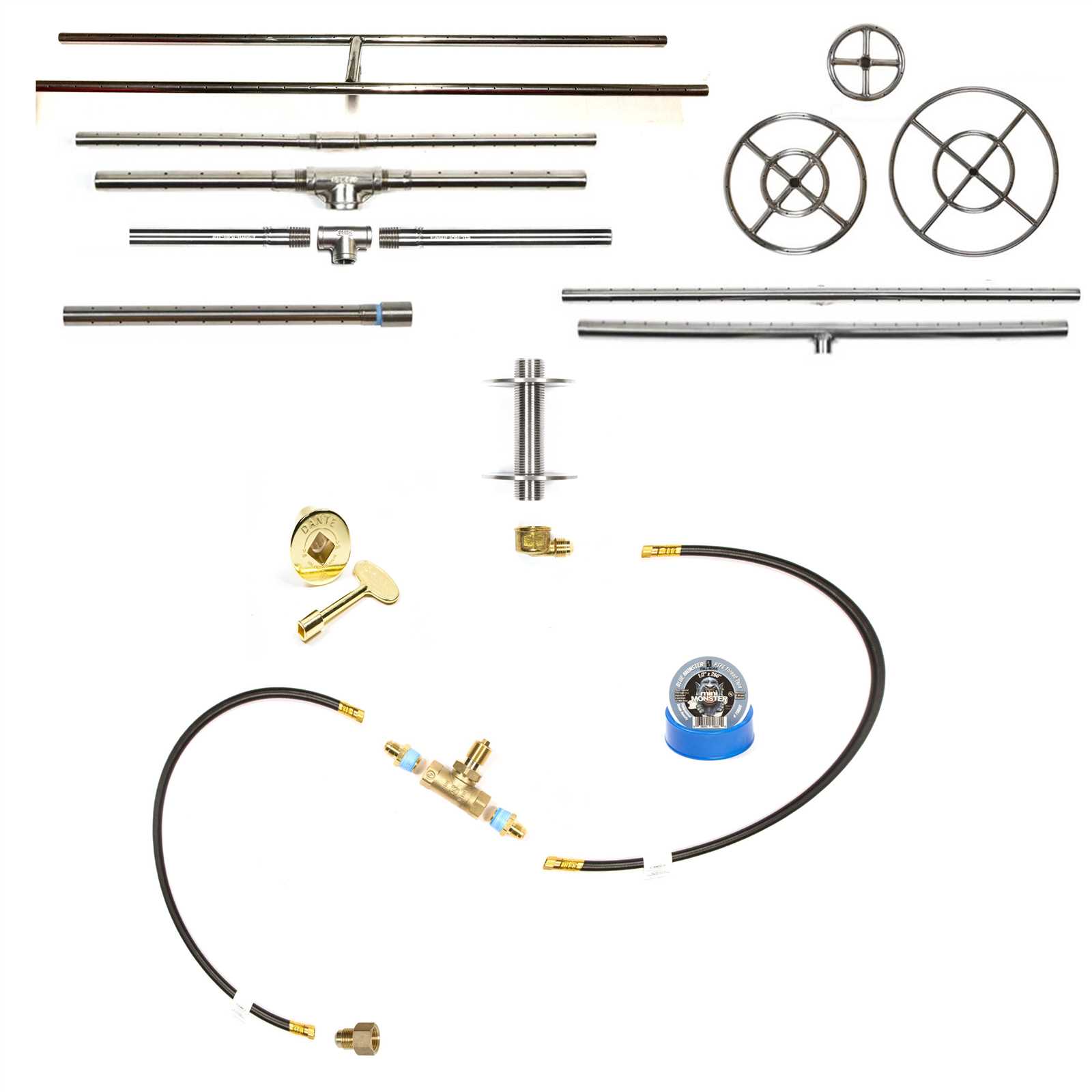 propane fire pit parts diagram