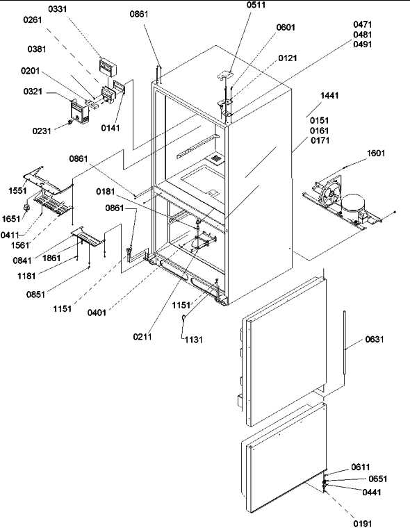 amana refrigerator parts diagram