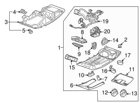 cadillac srx parts diagram