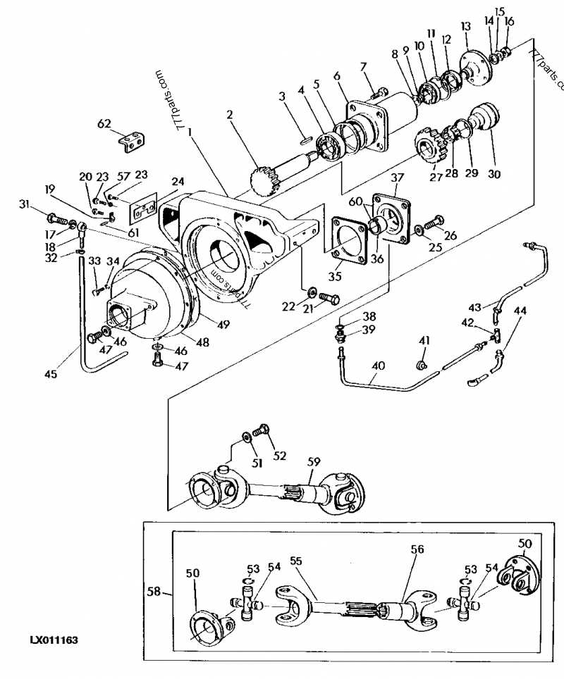 long tractor parts diagram