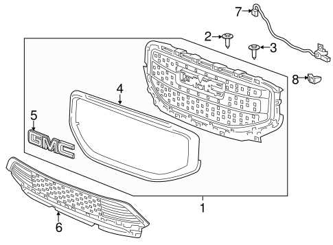 gmc acadia parts diagram