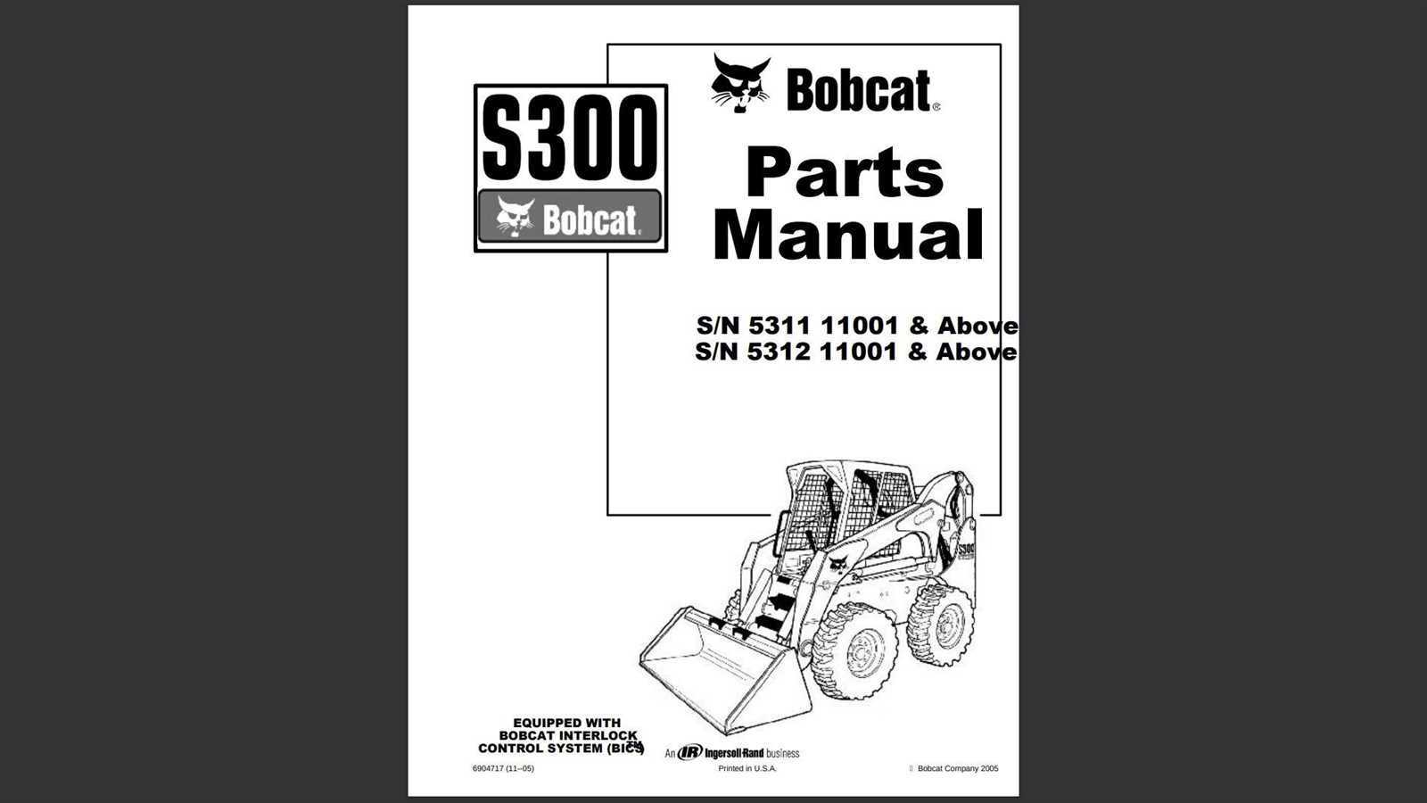 bobcat t300 parts diagram