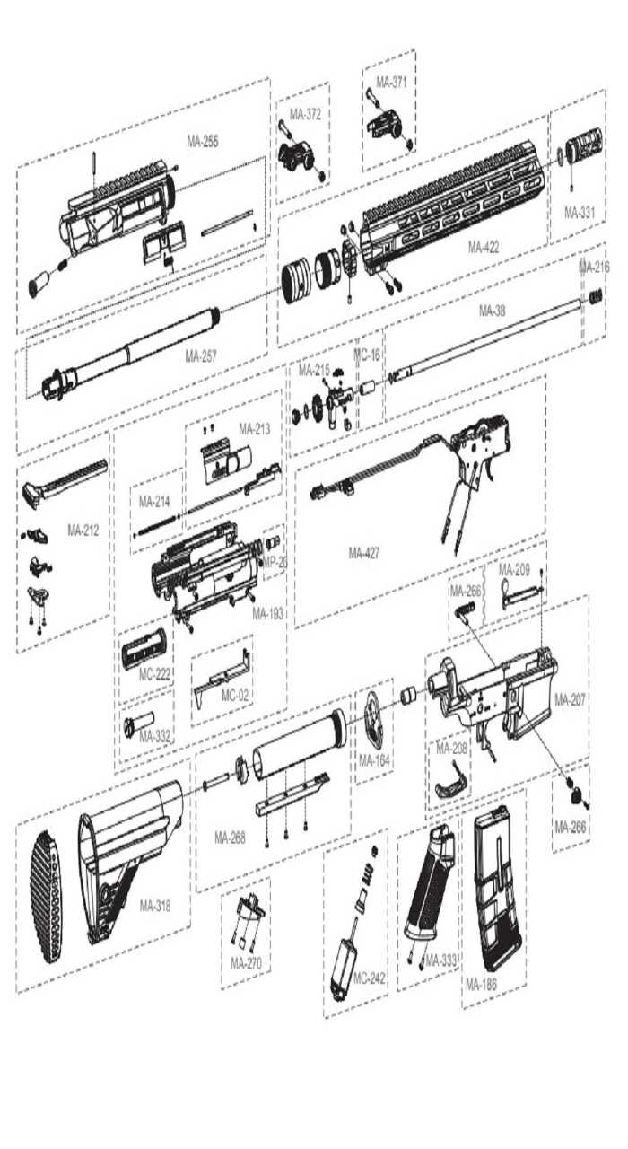 m4 carbine m4 parts diagram