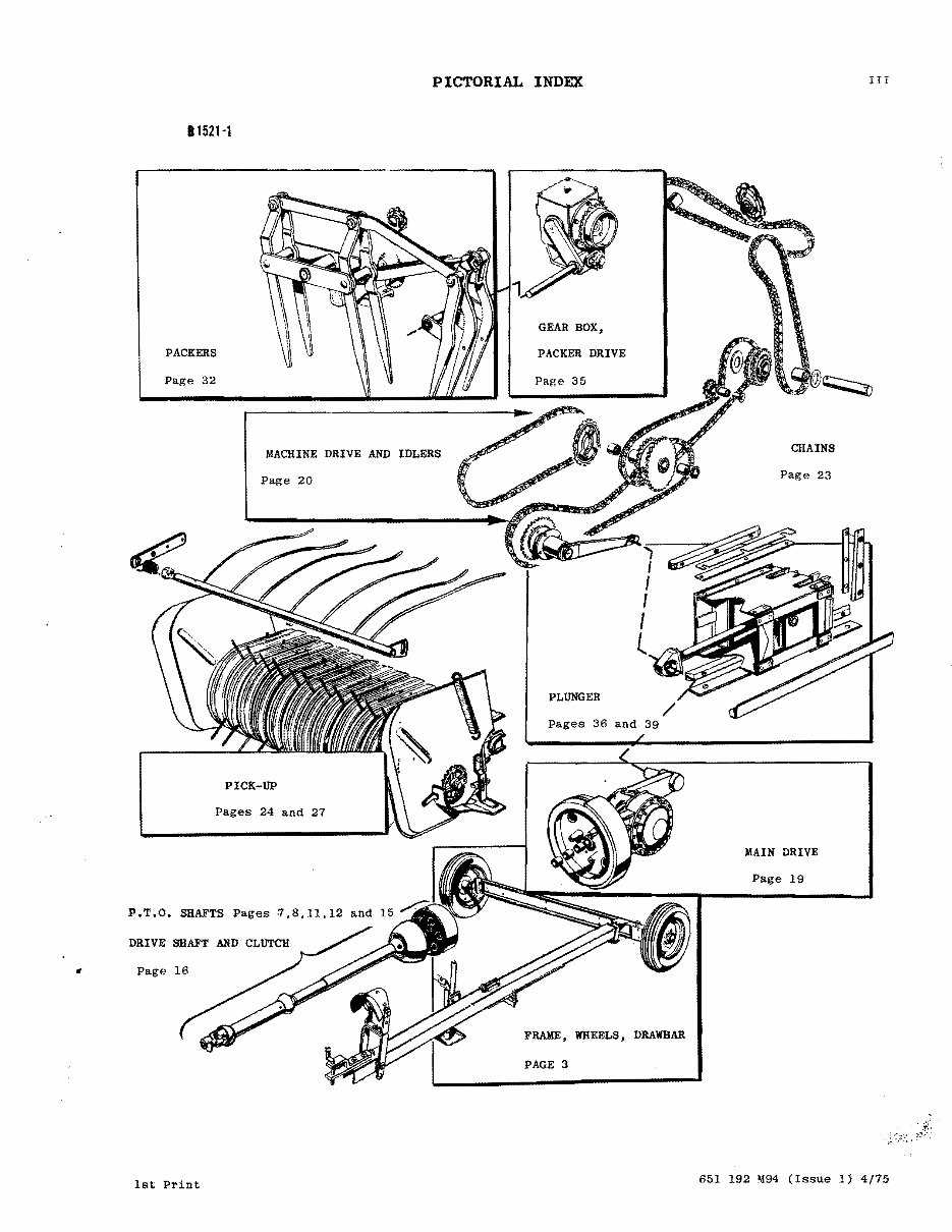 massey ferguson 12 baler parts diagram