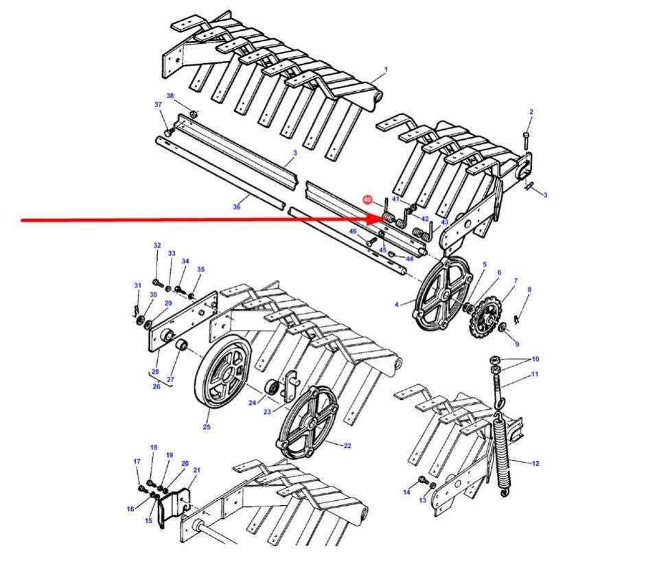 massey ferguson 124 baler parts diagram