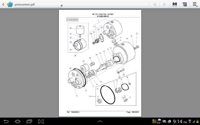 massey ferguson 231 parts diagram