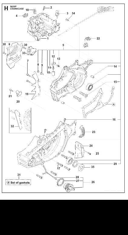 husqvarna 550xp parts diagram