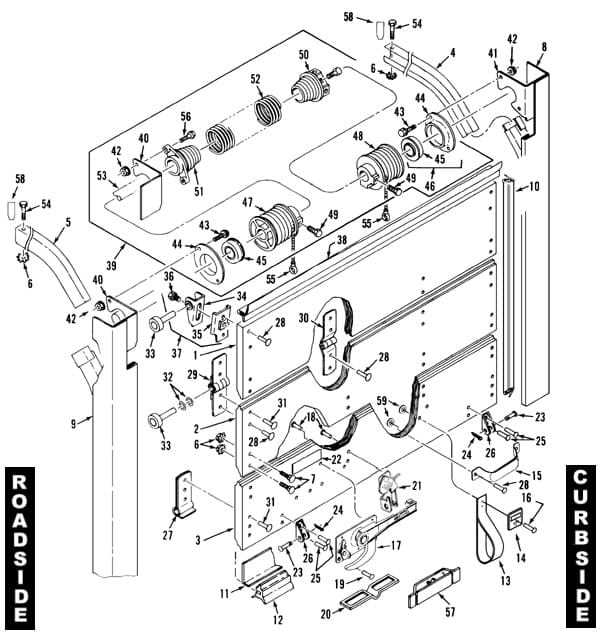 roll up door parts diagram