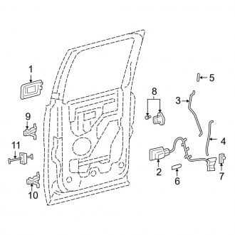 ford f150 door parts diagram